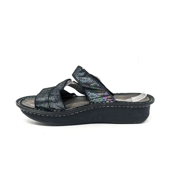 Alegria Womens 8/8.5 Colette Sandals Royals Holographic Iridescent Comfort 38 - Picture 3 of 11